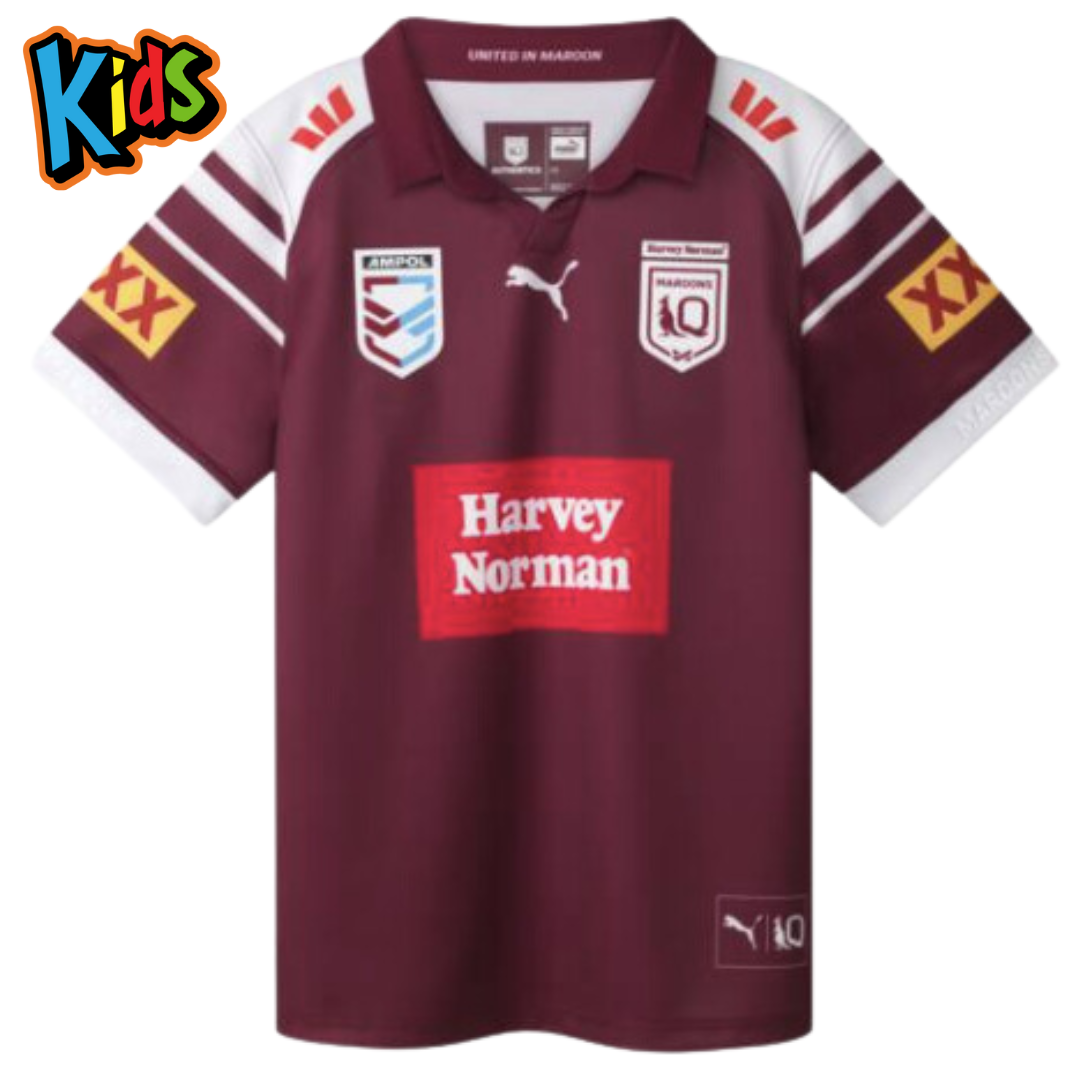 Queensland Maroons 2025 Women's State of Origin Jersey - Kids Sizes