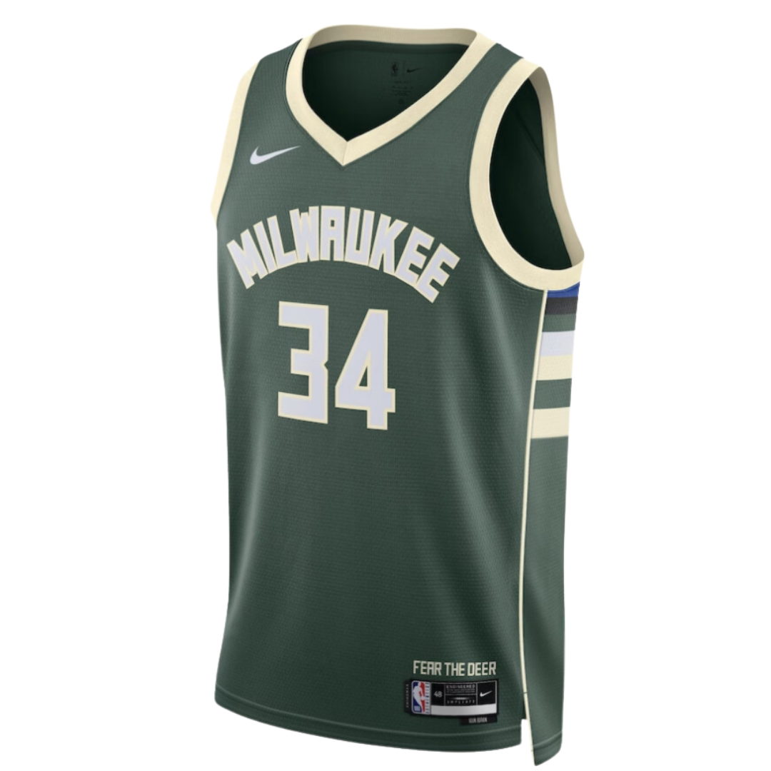 Giannis Antetokounmpo Milwaukee Bucks 24/25 Icon Swingman Jersey