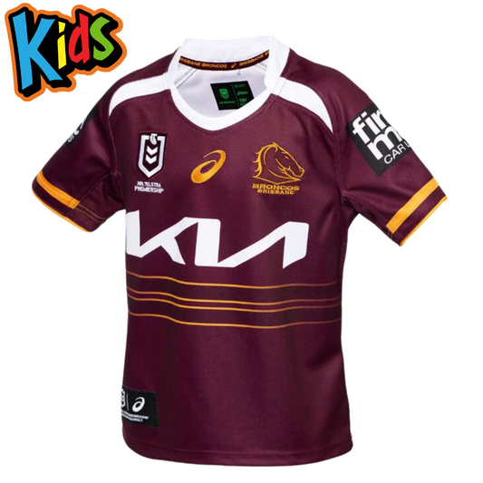 Brisbane Broncos 2025 Kids Home Jersey